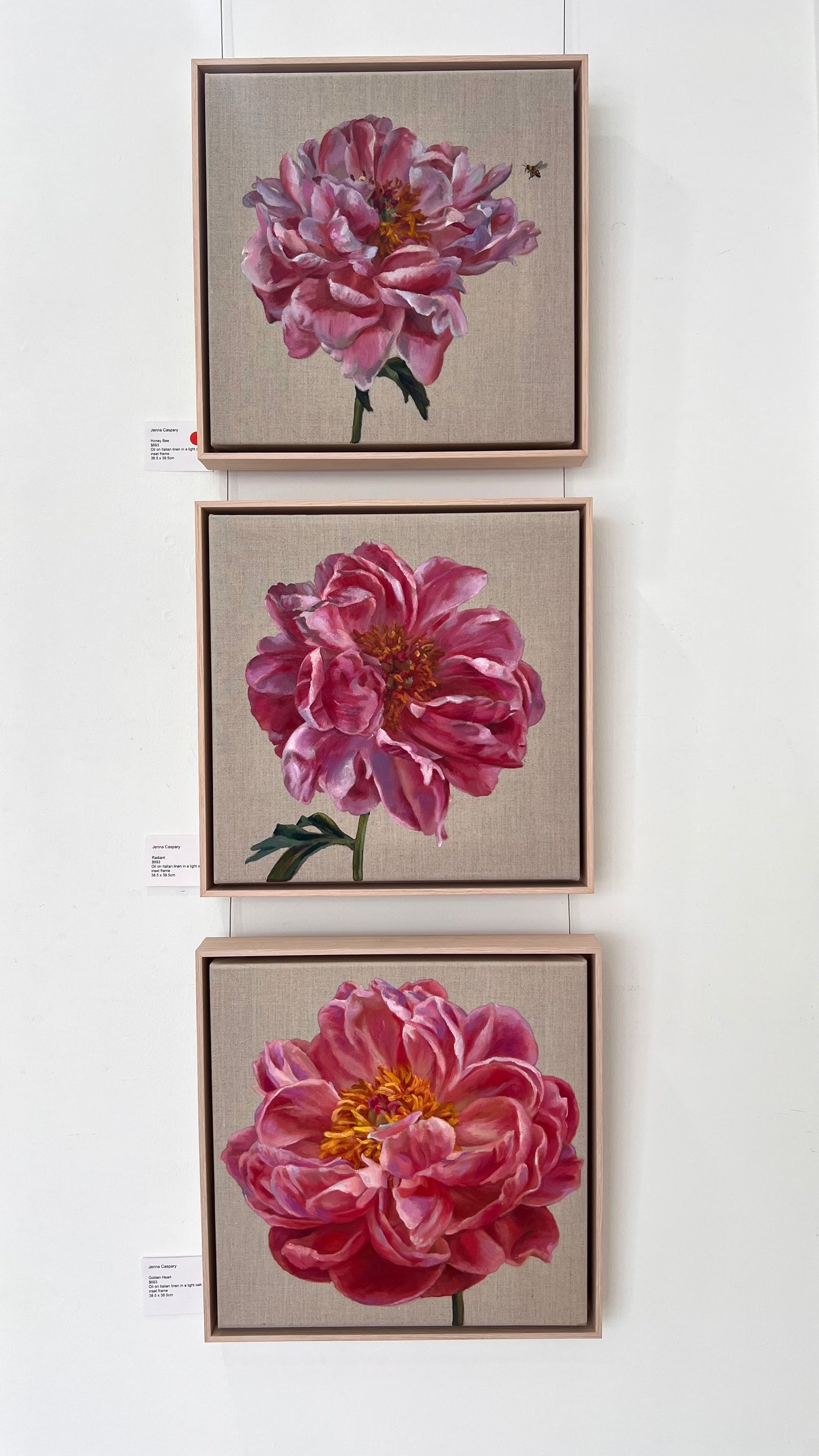 Golden Heart, 39 x 39cm