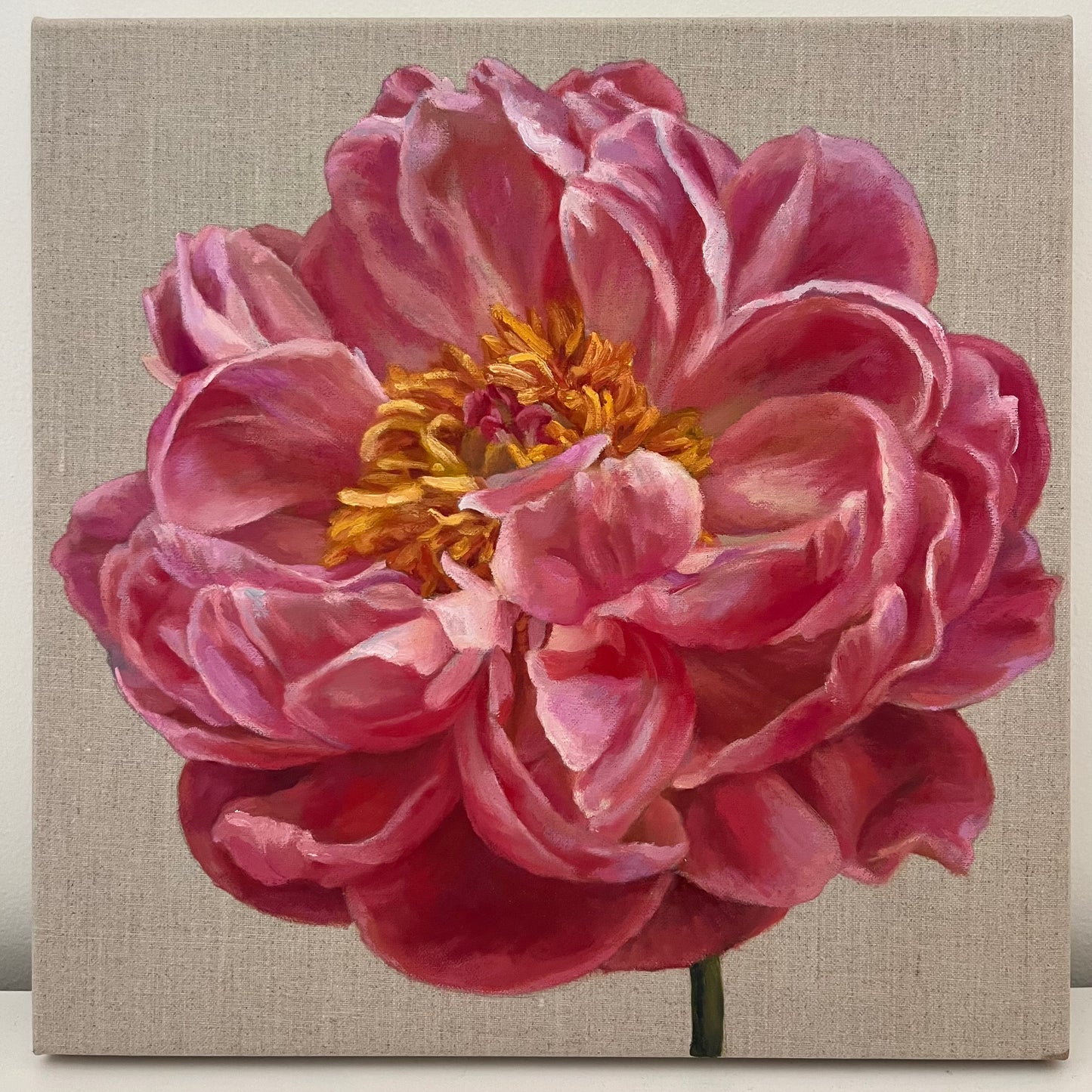 Golden Heart, 39 x 39cm