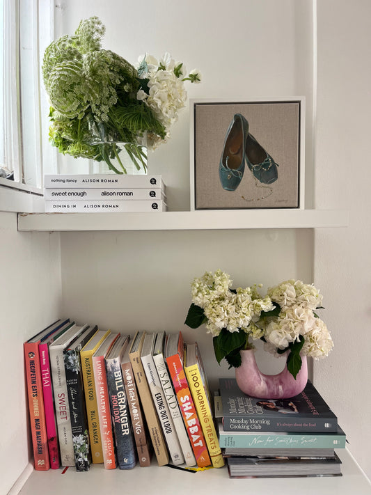 Blue Slippers, 29 x 29cm