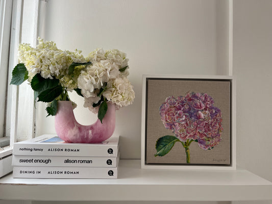 Pink Hydrangeas, 29 x 29cm