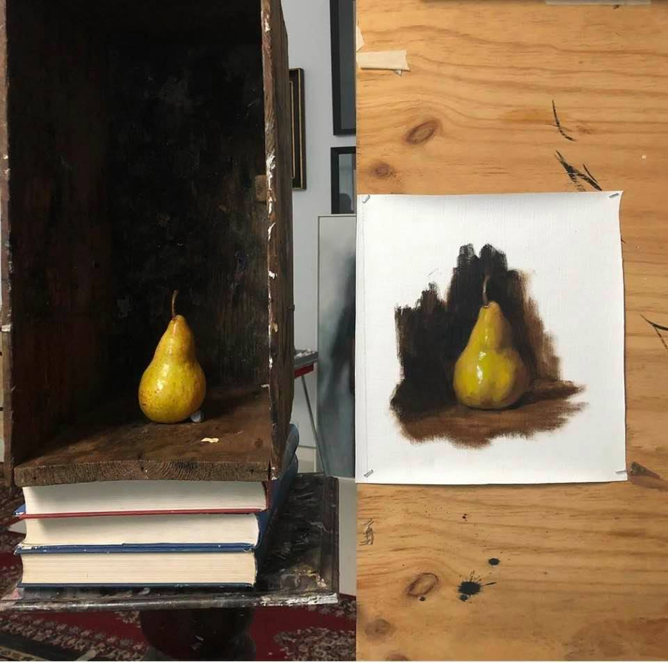 Pear-fection 27 x 27cm