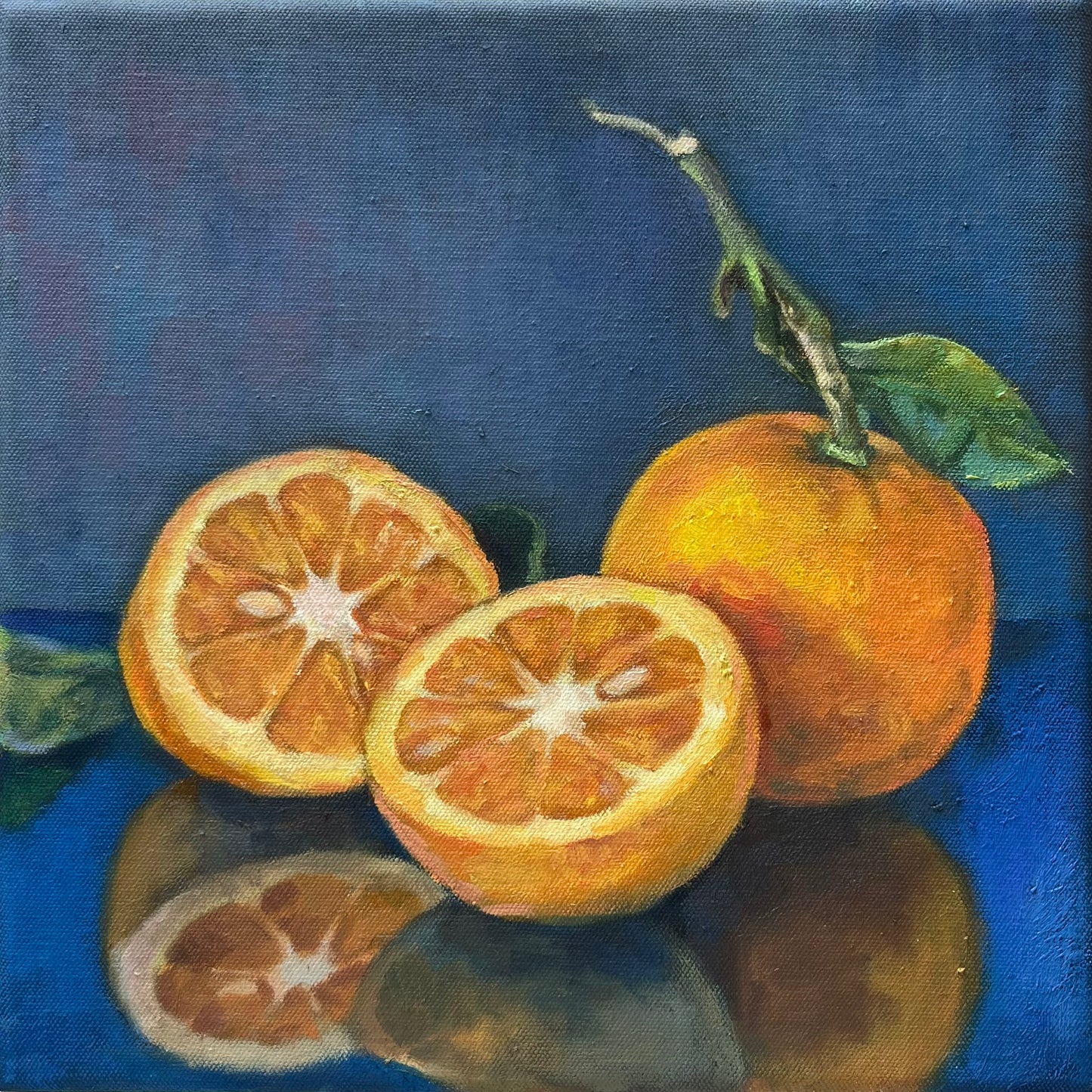 Blue & Orange, 25 x 25cm