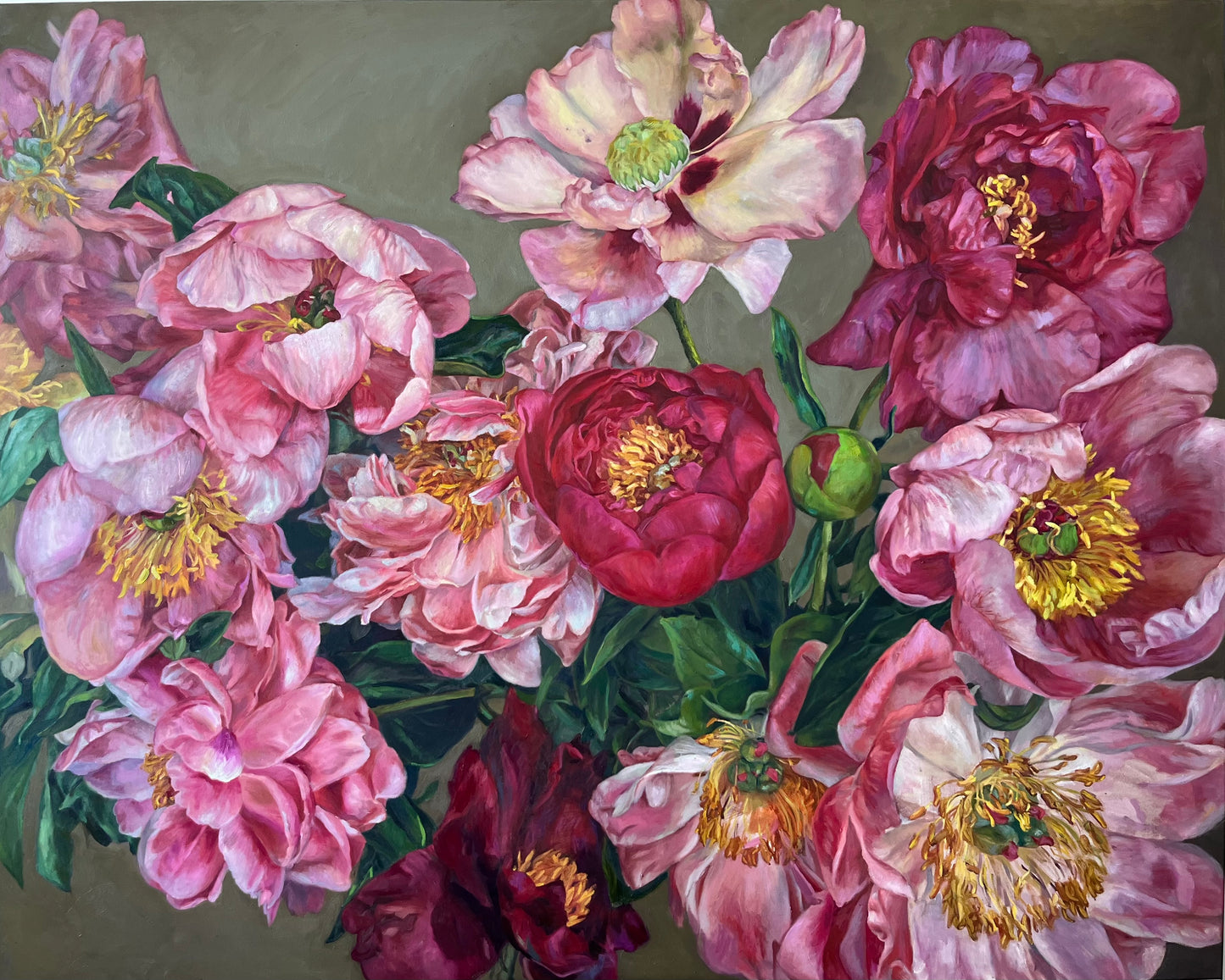 Peony Reverie, 125 x 155cm