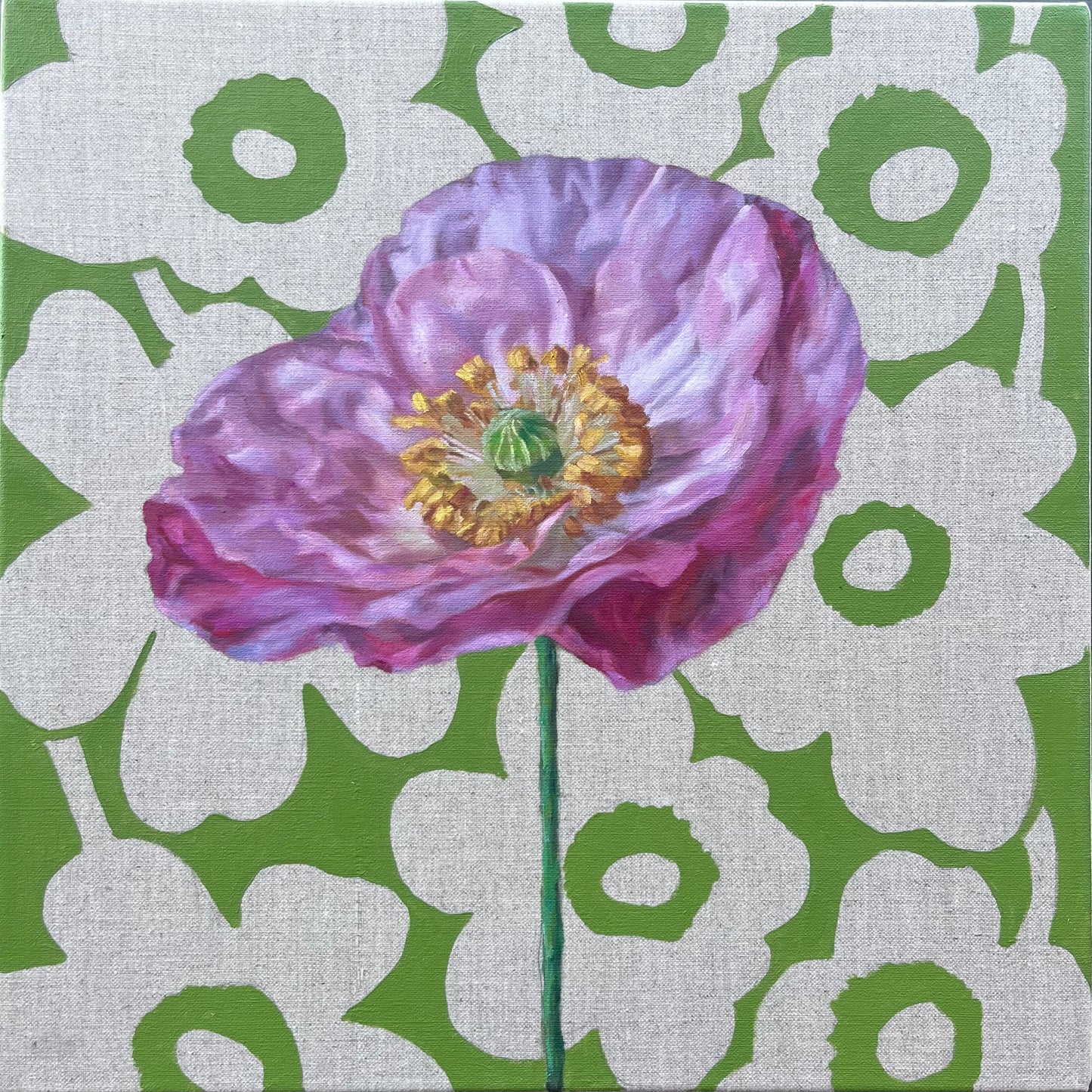 Poppy & Marimekko, 38 x 38cm