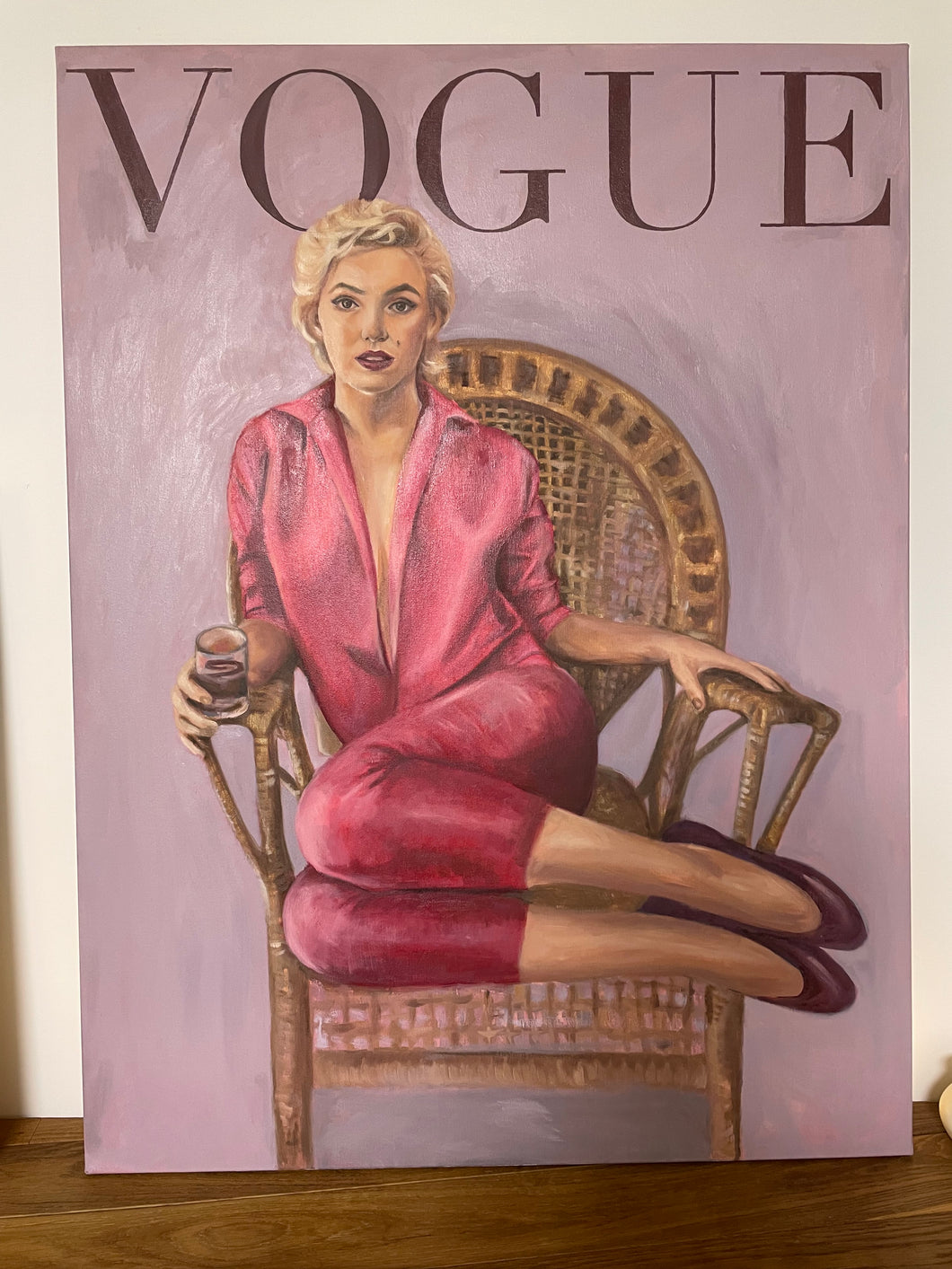 Marilyn on Vogue II, 121 x 90cm