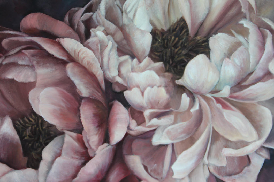 2 Peonies, 76 x 91cm